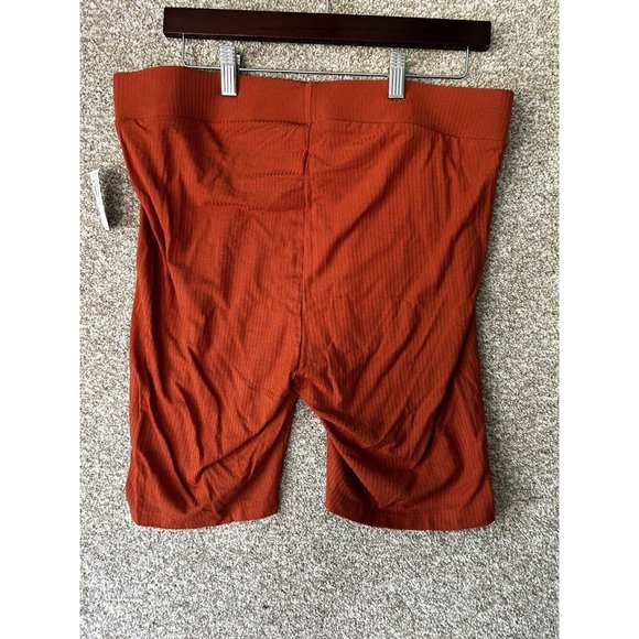 Old Navy Ribbed Dream High Waisted Orange Shorts Size Large Tall - Picture 3 of 7
